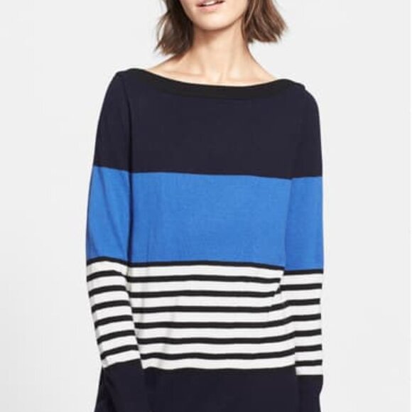 Kate Spade New York Amari Blue Striped Sweater - Picture 5 of 14